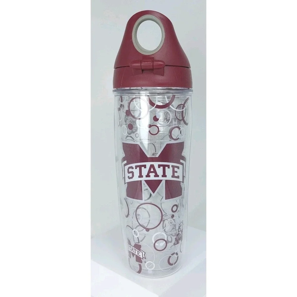 Mississippi State Bulldogs 24oz Tervis Insulated Tumbler Water Bottle Travel New